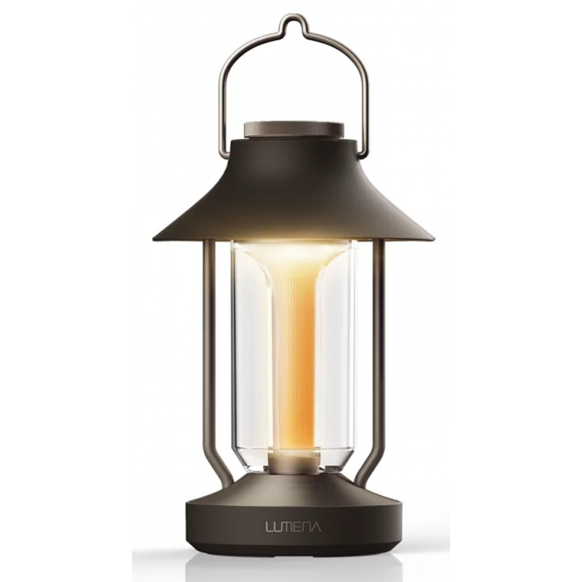 Lumena The Classic LED露營燈 (深棕色)：Angel Ring LED，9600mAh電池，IP54防水